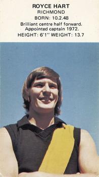1974 Dinkum Pies Footballer of the Week #NNO Royce Hart Front
